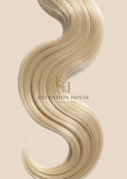 Extension House blonde balayage haarstukken van 100% echt haar voor extra volume en lengte.
