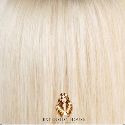 Extension house clip-in extensions in ijskoude witblond kleur 60A gemaakt van 100% Remy human hair