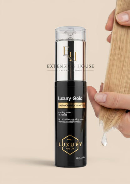 Extension house Luxury Gold hairextensions serum met arganolie en kamille voor glanzend en zacht haar