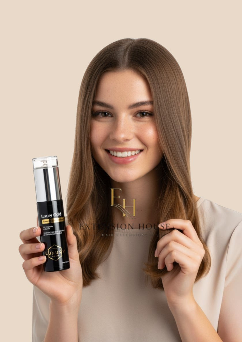 Extension house Luxury Gold hairextensions serum met arganolie en kamille voor glanzend en zacht haar