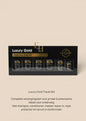 Extension house Luxury Gold 6-delige reisset met haarverzorging voor extensions in luxe zwarte geschenkverpakking.