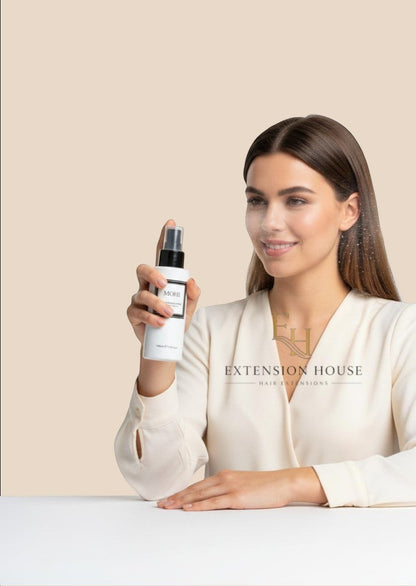 Extension house MOHI hydraterende spray voor stylingtools, 100ml, beschermt tegen hitte en droogheid.