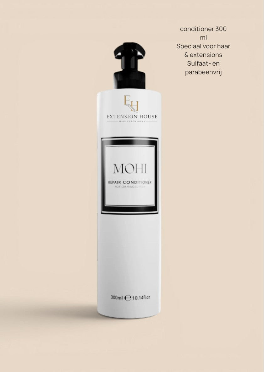 Extension house MOHI Repair Conditioner 300ml fles voor herstel van droog en beschadigd haar met arganolie.