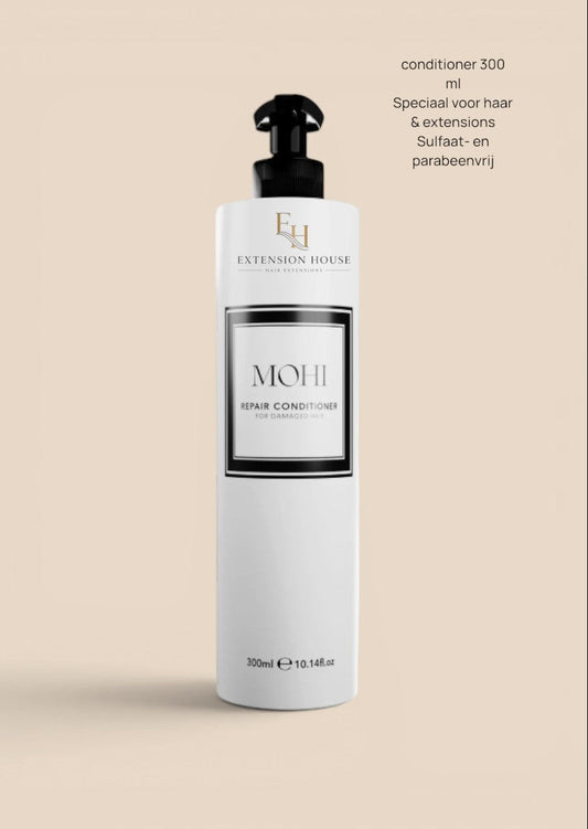 Extension house MOHI Repair Conditioner 300ml fles voor herstel van droog en beschadigd haar met arganolie.