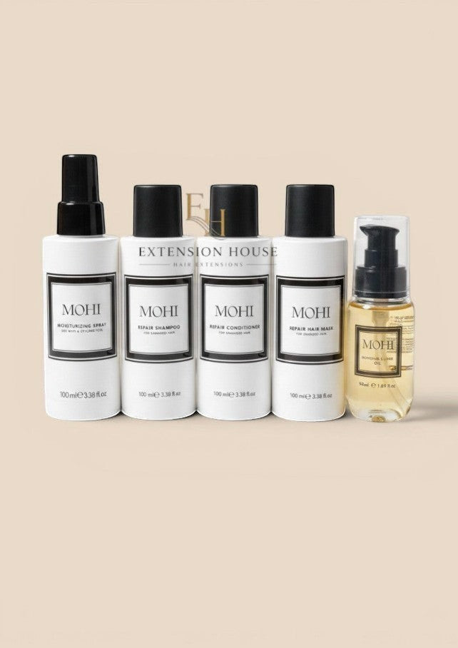 Extension House Mohi Repair Haarmasker 100ml, shampoo, conditioner en olie voor beschadigd haar.