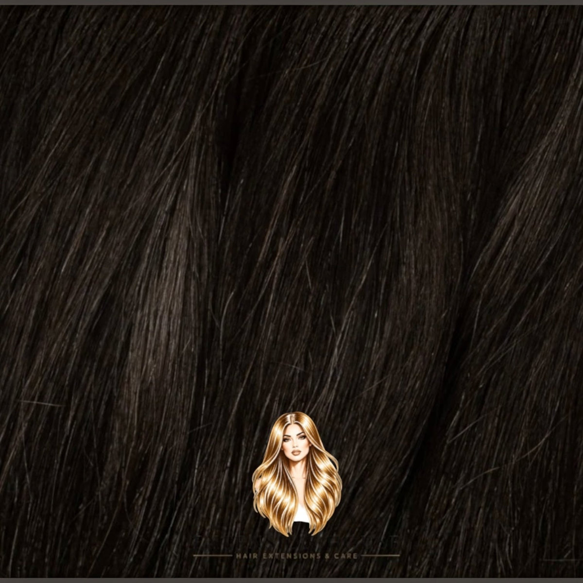 Extension house clip-in extensions in kleur 1B zwartbruin gemaakt van 100% Remy human hair voor natuurlijk volume.