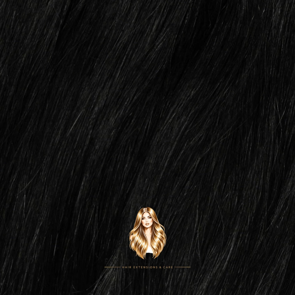 Extension house clip-in hairextensions in diepzwart gemaakt van 100% Remy human hair voor extra volume en lengte